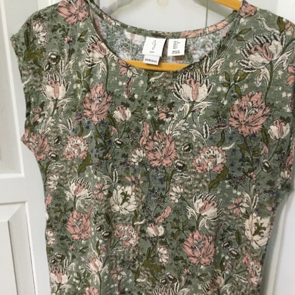 Joie Linen Floral Blouse in Green and Pink - Picture 10 of 15